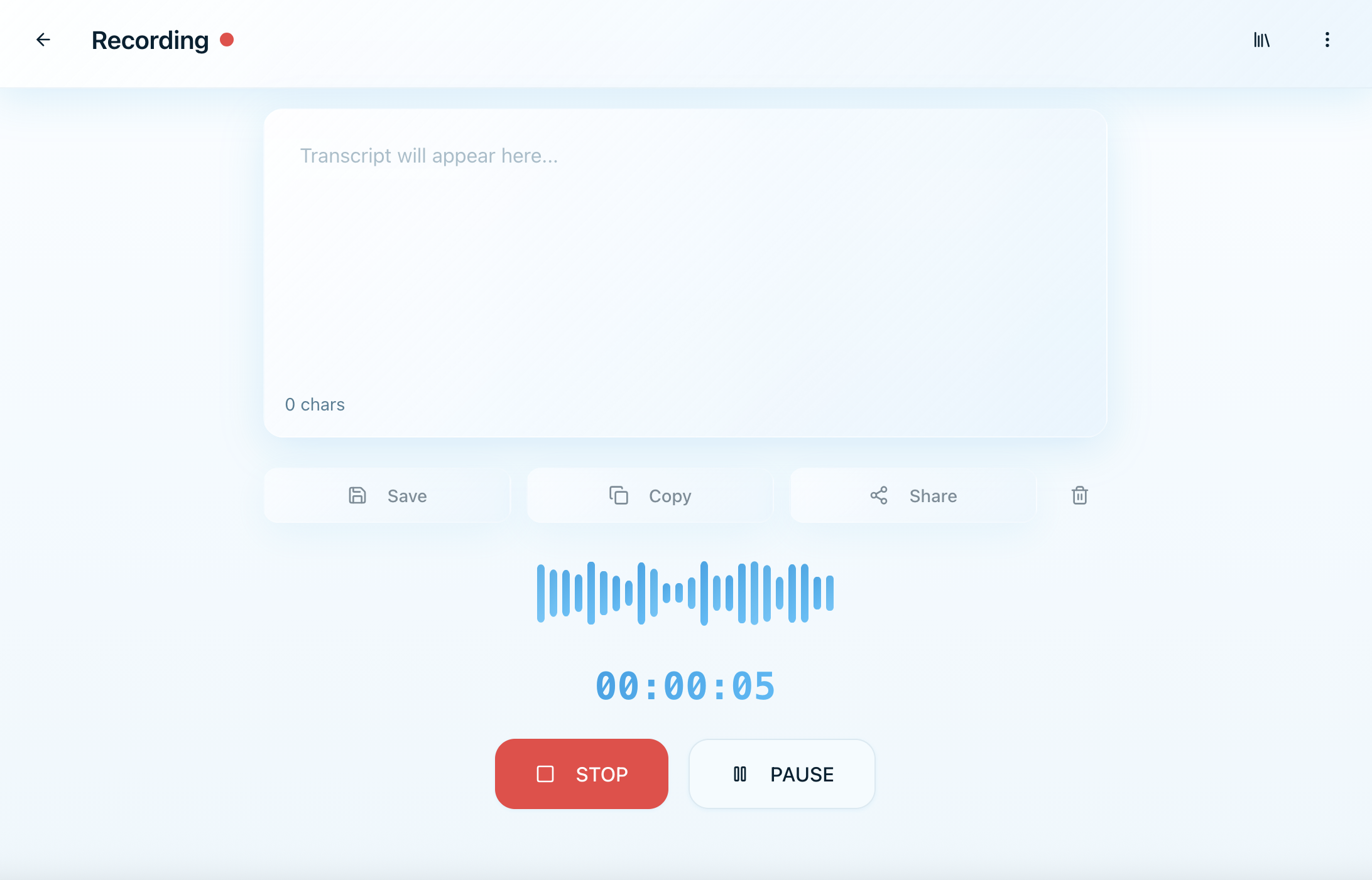 TurboTranscribe preview